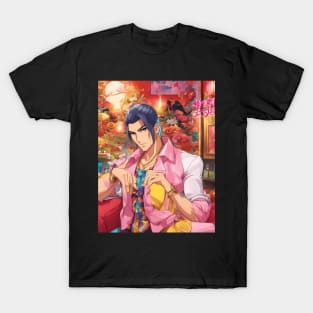 Manga Master Cool Anime yakuza pose T-Shirt